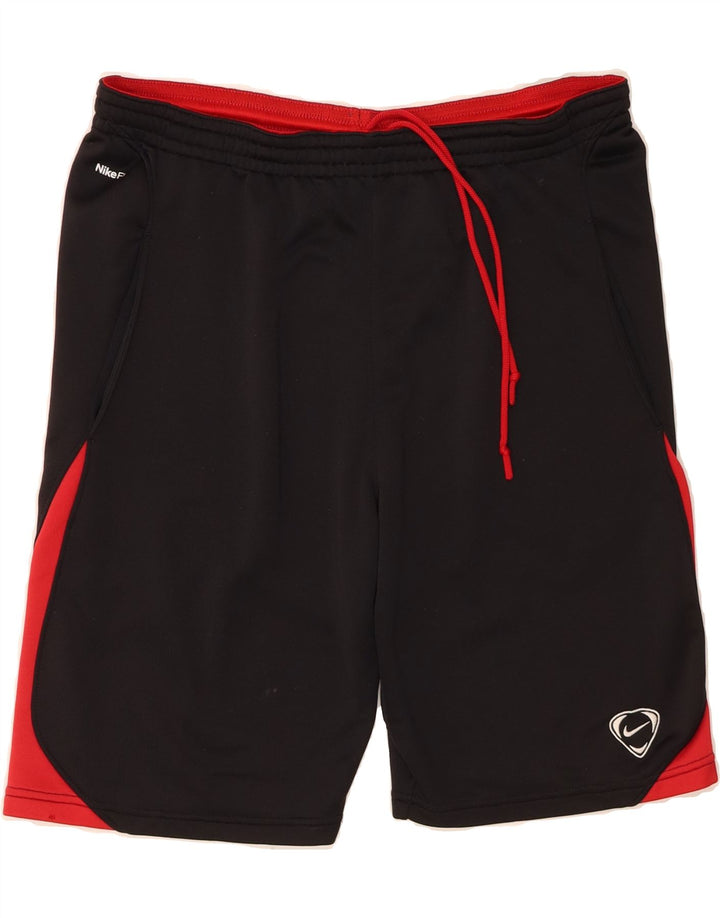 NIKE Mens Sport Shorts Medium Black Colourblock Polyester Vintage Nike and Second-Hand Nike from Messina Hembry 