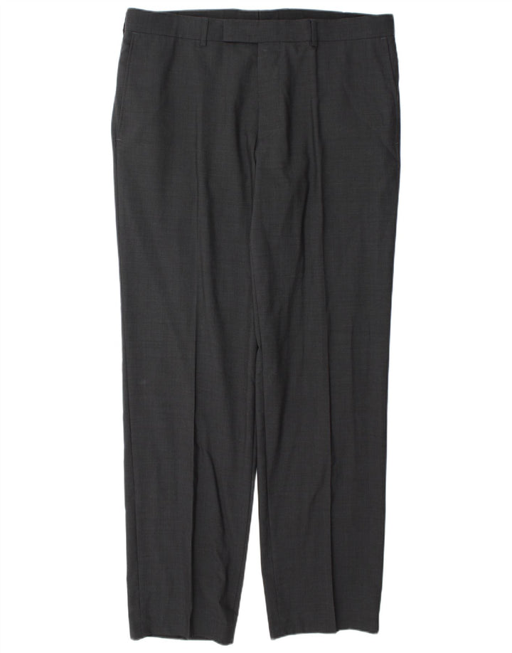 Hugo Boss Straight Suit Bukser til mænd W38 L34 Grå