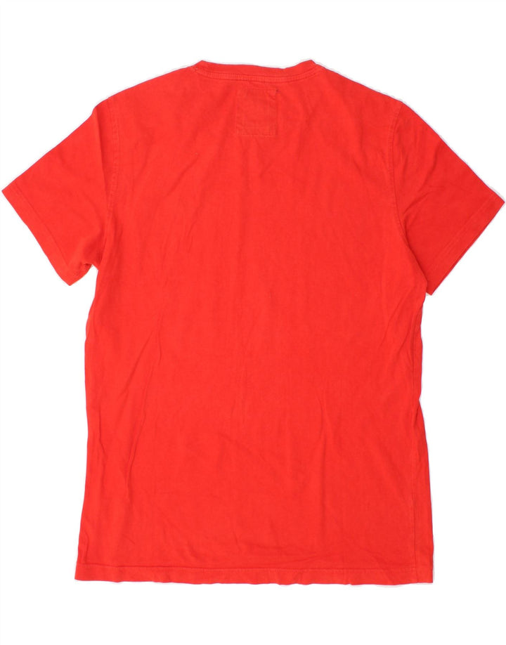 CREW CLOTHING Mens T-Shirt Top Small Red Cotton Vintage Crew Clothing and Second-Hand Crew Clothing from Messina Hembry 