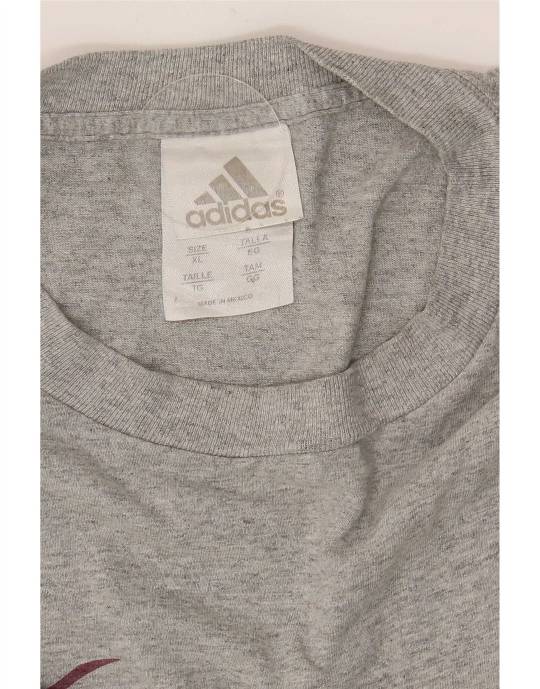 Adidas Herre Grafisk Top Langærmet XL Grå Bomuld