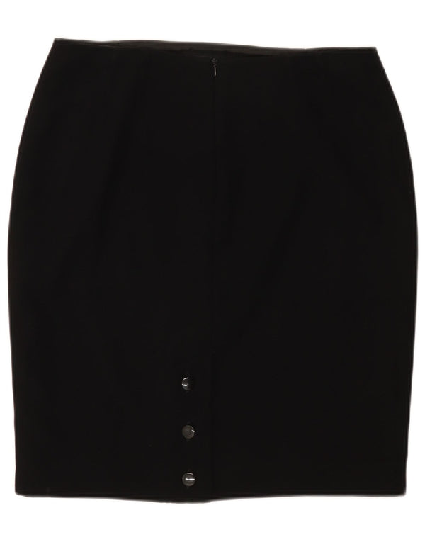 Menuet kvinders blyantnederdel UK 14 Large W32 Black Polyester