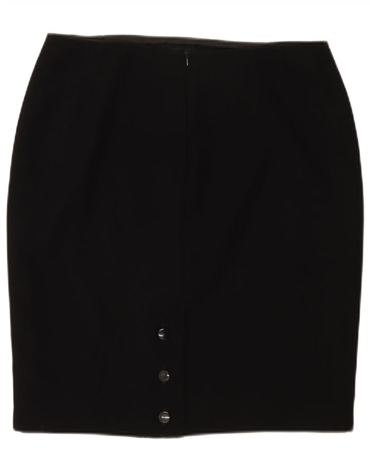 Menuet kvinders blyantnederdel UK 14 Large W32 Black Polyester
