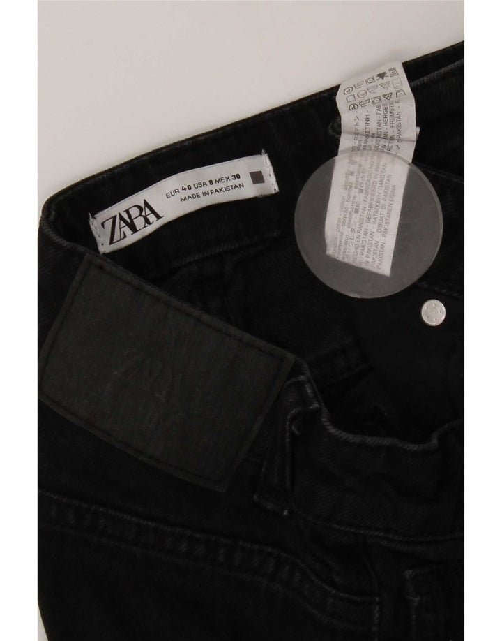 Zara Womens Tapered Jeans EU 40 Medium W30 L27 Sort Bomuld