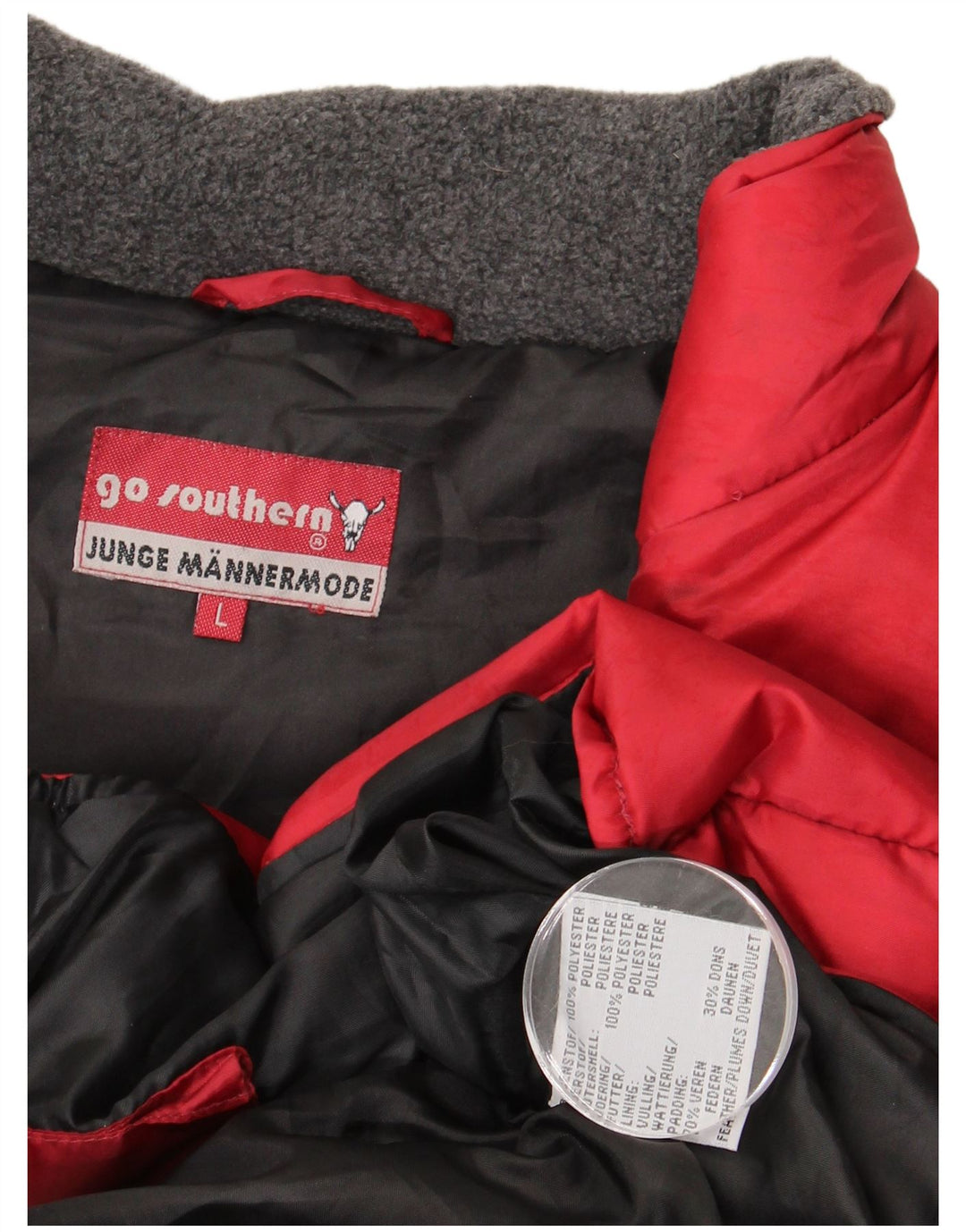 Southern Mens Polstret Gilet UK 40 Large Red Polyester