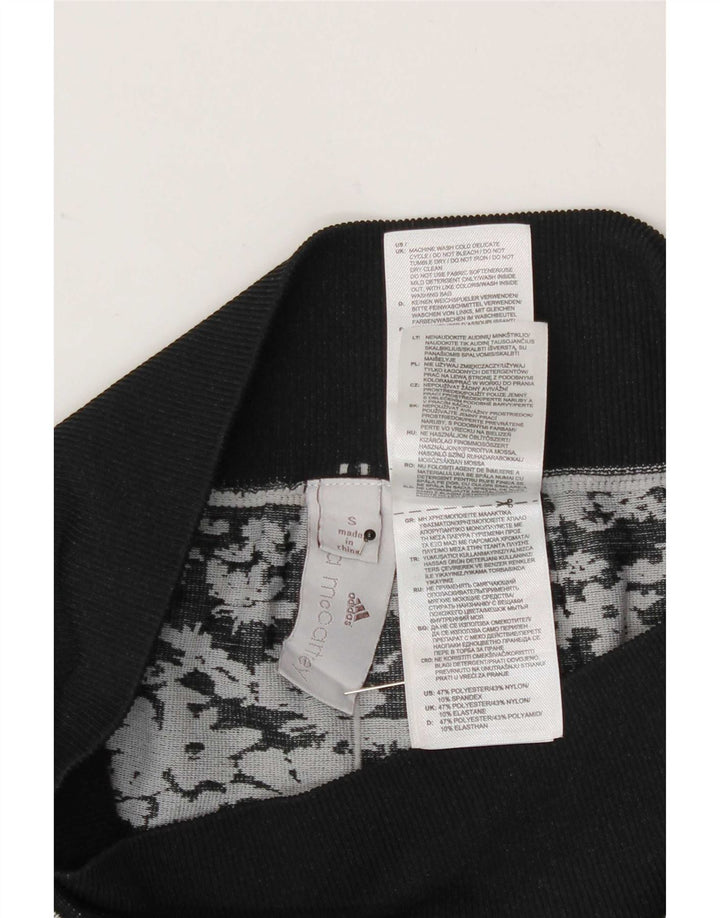 Adidas Dame Stella McCartney Leggings UK 8 Small Grey Floral Polyester
