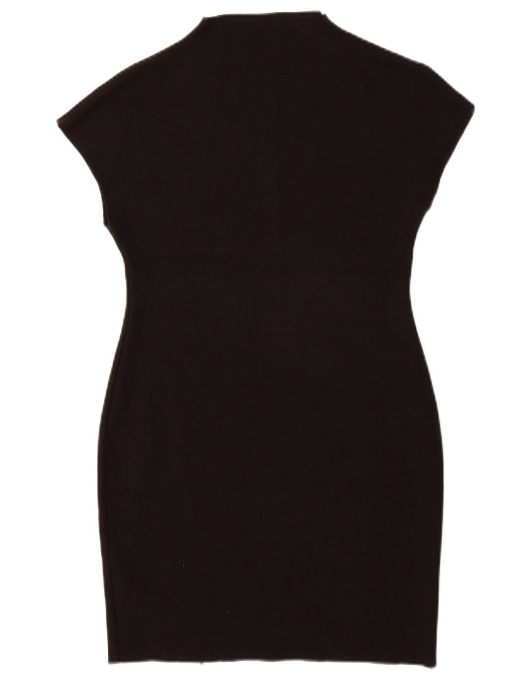 ZARA Womens Bodycon Dress UK 14 Large Black Viscose