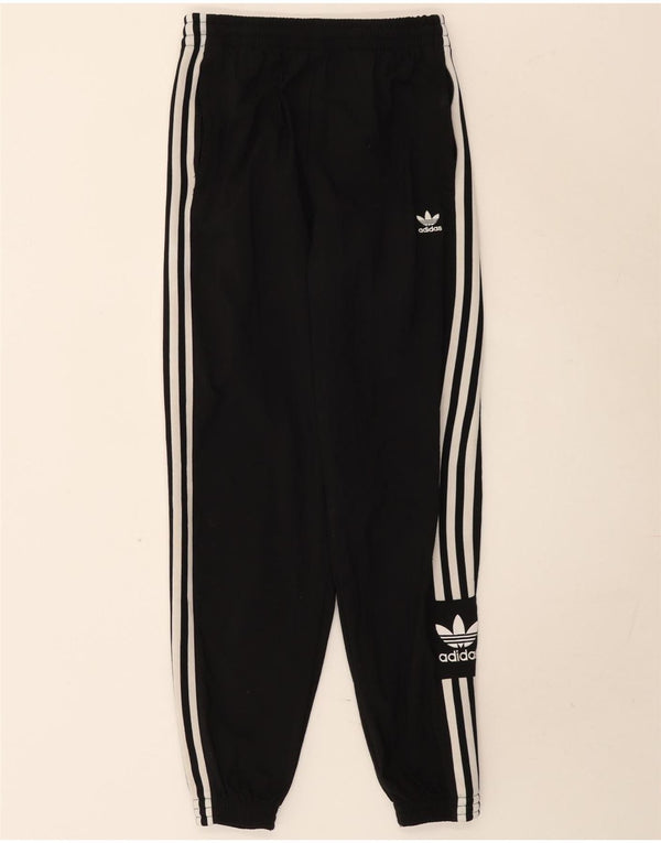 Adidas Dame træningsdragt Bukser Joggers UK 8 Small Black Nylon