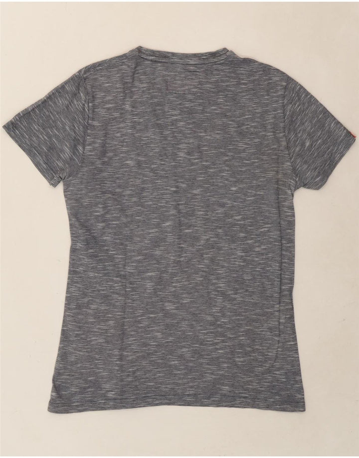 SUPERDRY Mens T-Shirt Top Medium Grey Flecked Vintage Superdry and Second-Hand Superdry from Messina Hembry 