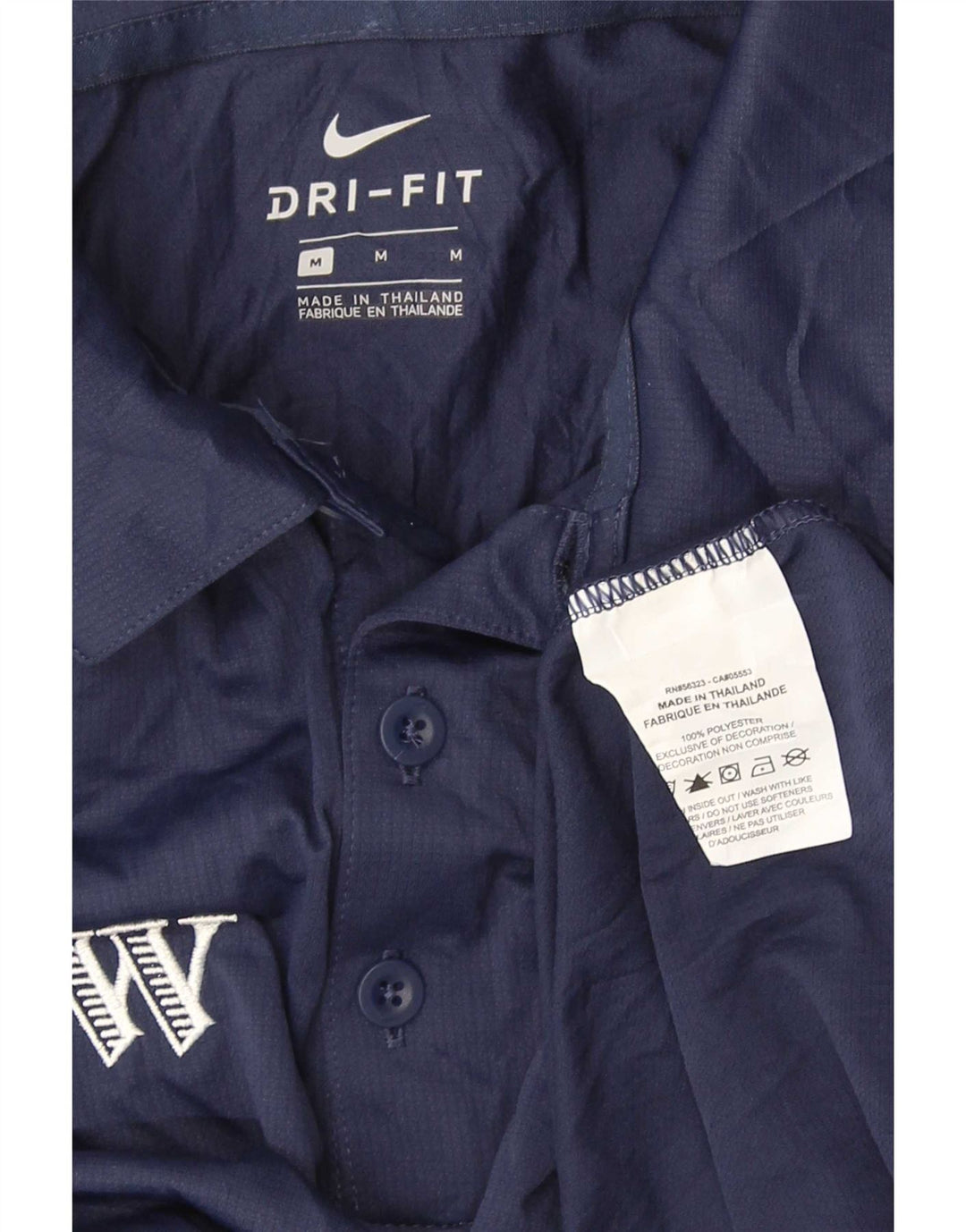 Nike Dri Fit poloshirt til mænd, medium marineblå polyester