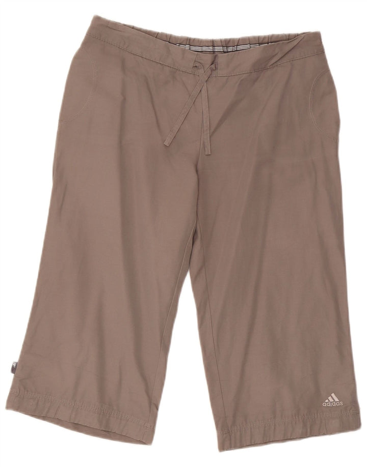 Adidas Bermuda Shorts til kvinder UK 12 Medium W30 Grå Bomuld