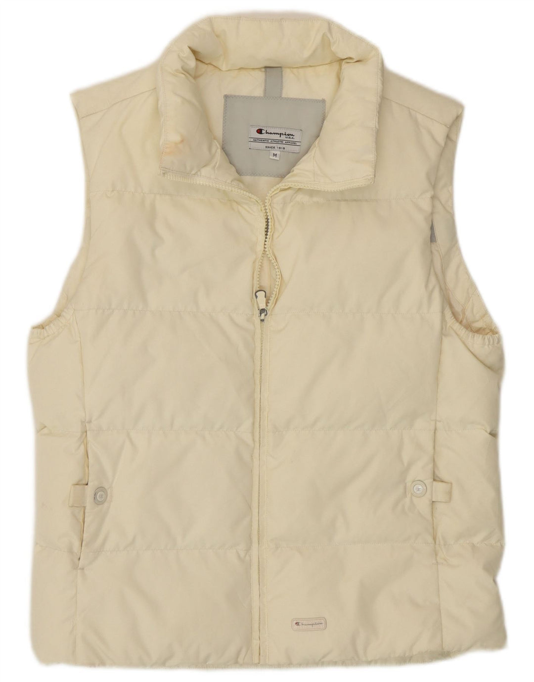 Champion Womens Polstret Gilet UK 14 Medium Off White Polyester