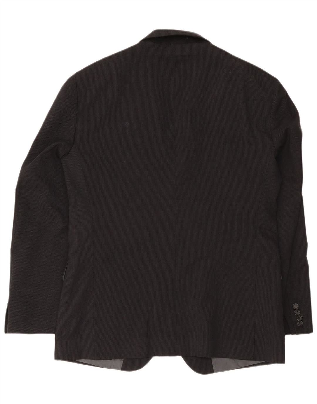 Calvin Klein Herre 2-knaps blazerjakke IT 52 XL Sort nålestribet uld