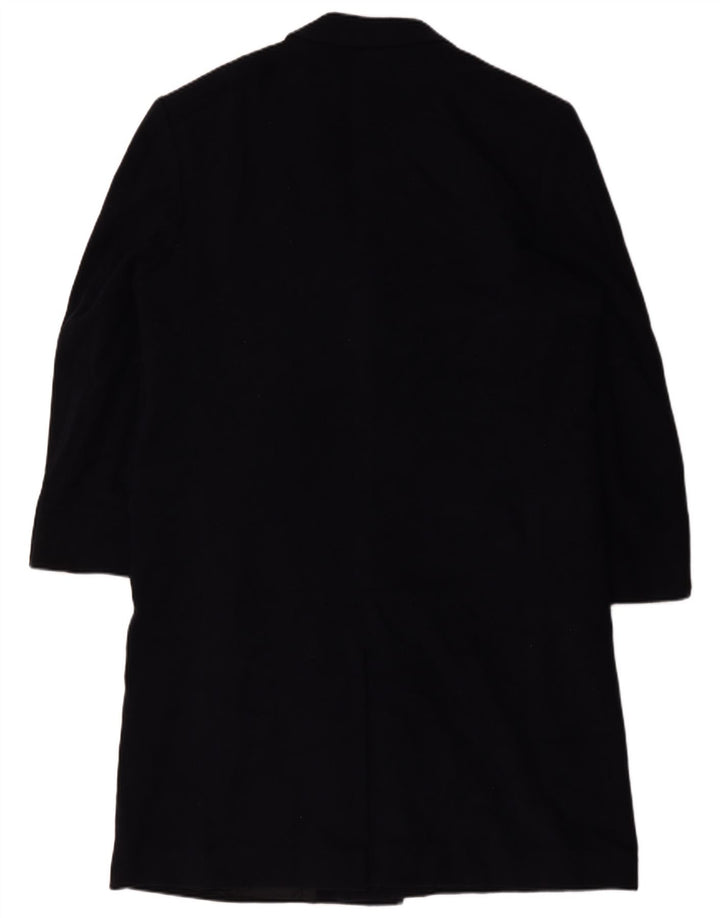 Pierre Cardin Herre Overfrakke UK 40 Large Navy Blue Wool