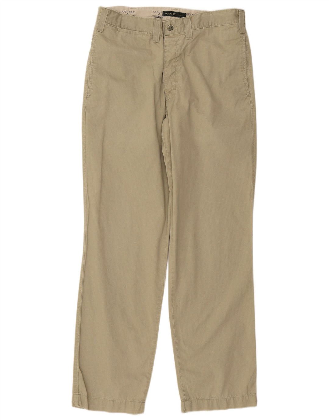 DOCKERS Mens Khakis Straight Chino Trousers W32 L32 Green