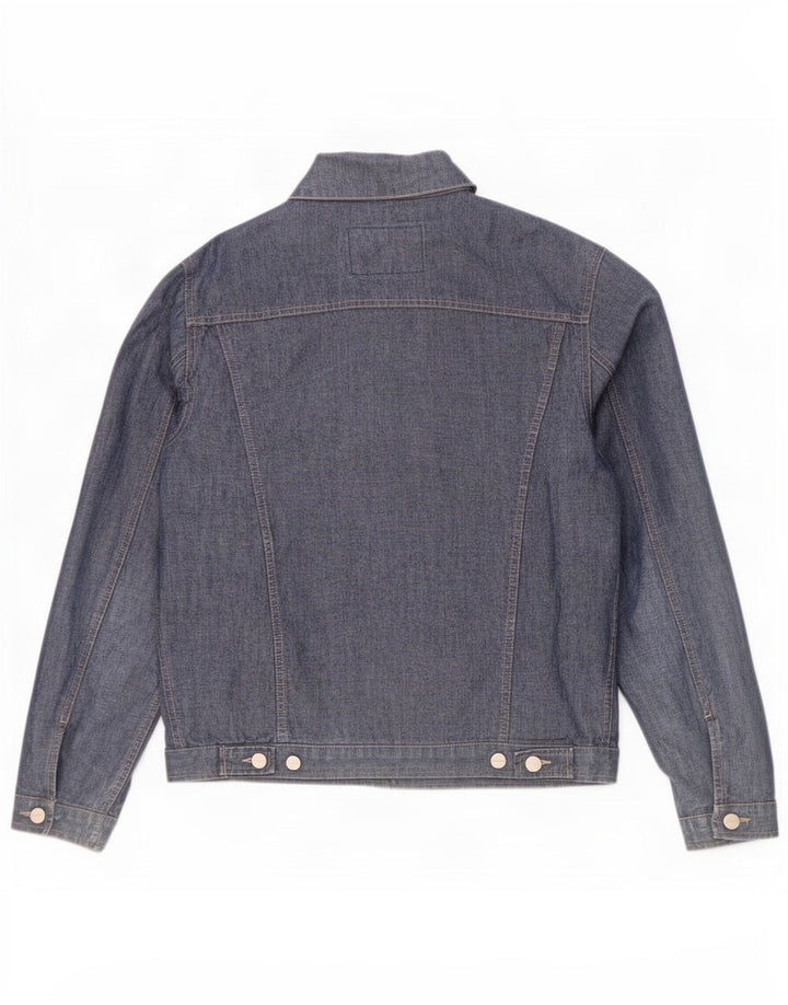 Trussardi Jeans Herre denimjakke UK 40 Large Blue Cotton
