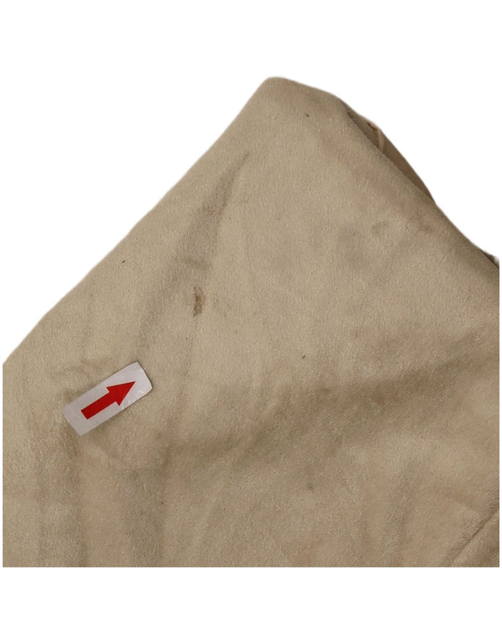 CALVIN KLEIN Dame 3-knaps blazerjakke UK 16 Stor Beige Polyester