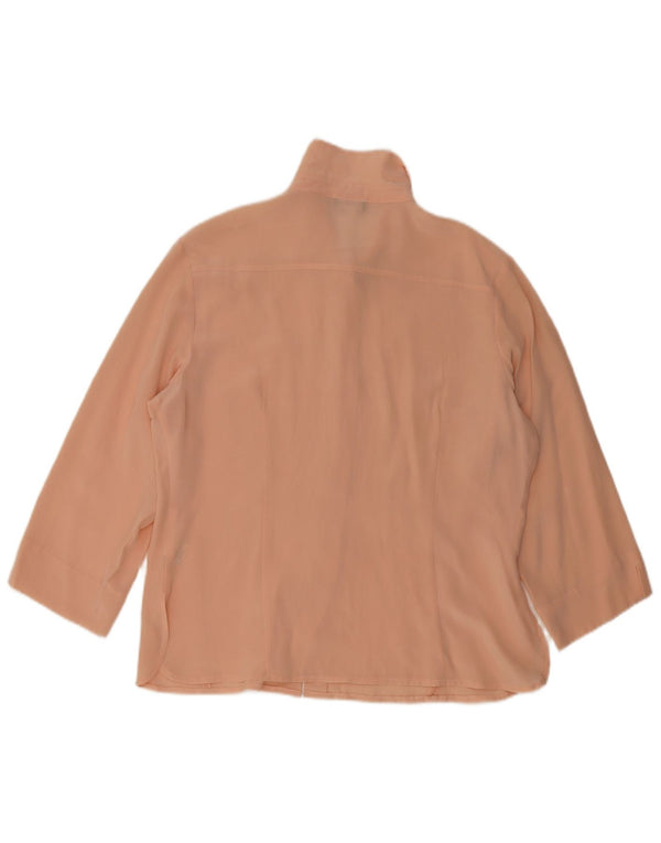 Project Womens Shirt Bluse UK 16 Large Pink Silk