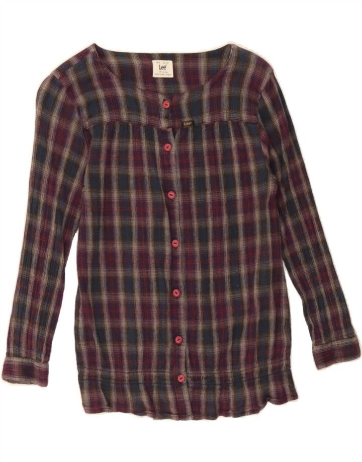 LEE Girls Shirt Blouse 15-16 Years Multicoloured Check Cotton Vintage Lee and Second-Hand Lee from Messina Hembry 