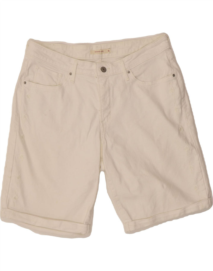 LEVI'S Womens Bermuda Denim Shorts US 18 2XL W36  White Cotton Vintage Levi's and Second-Hand Levi's from Messina Hembry 