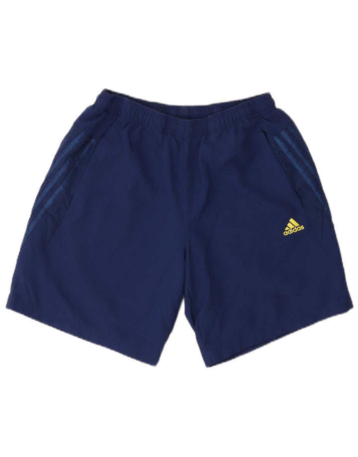 Adidas Herre Climalite Sportshorts store marineblå polyester