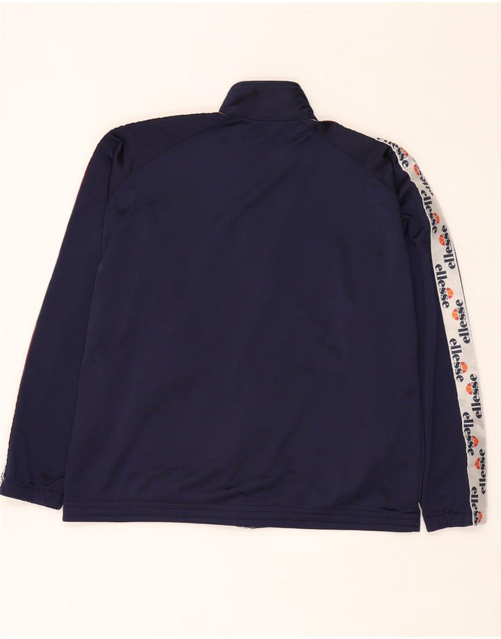 Ellesse Herre grafisk træningsdragt Topjakke Medium Navy Blue Colourblock