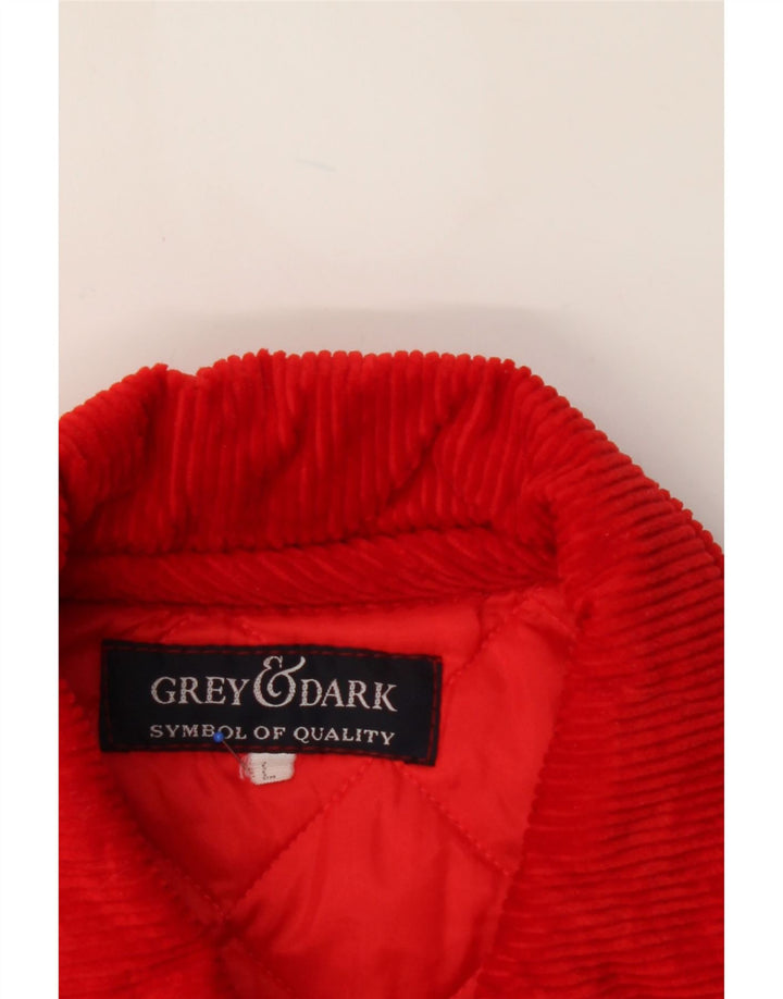 VINTAGE Mens Quilted Jacket UK 40 Large Red Polyamide Vintage Vintage and Second-Hand Vintage from Messina Hembry 