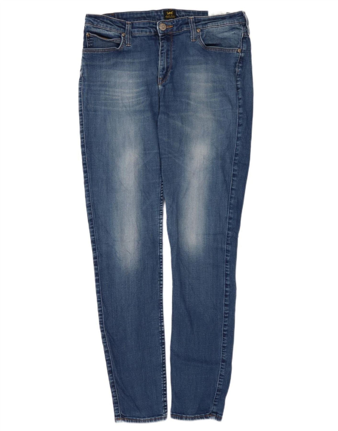 LEE Dame Scarlett Skinny Jeans W33 L30 Blå Bomuld