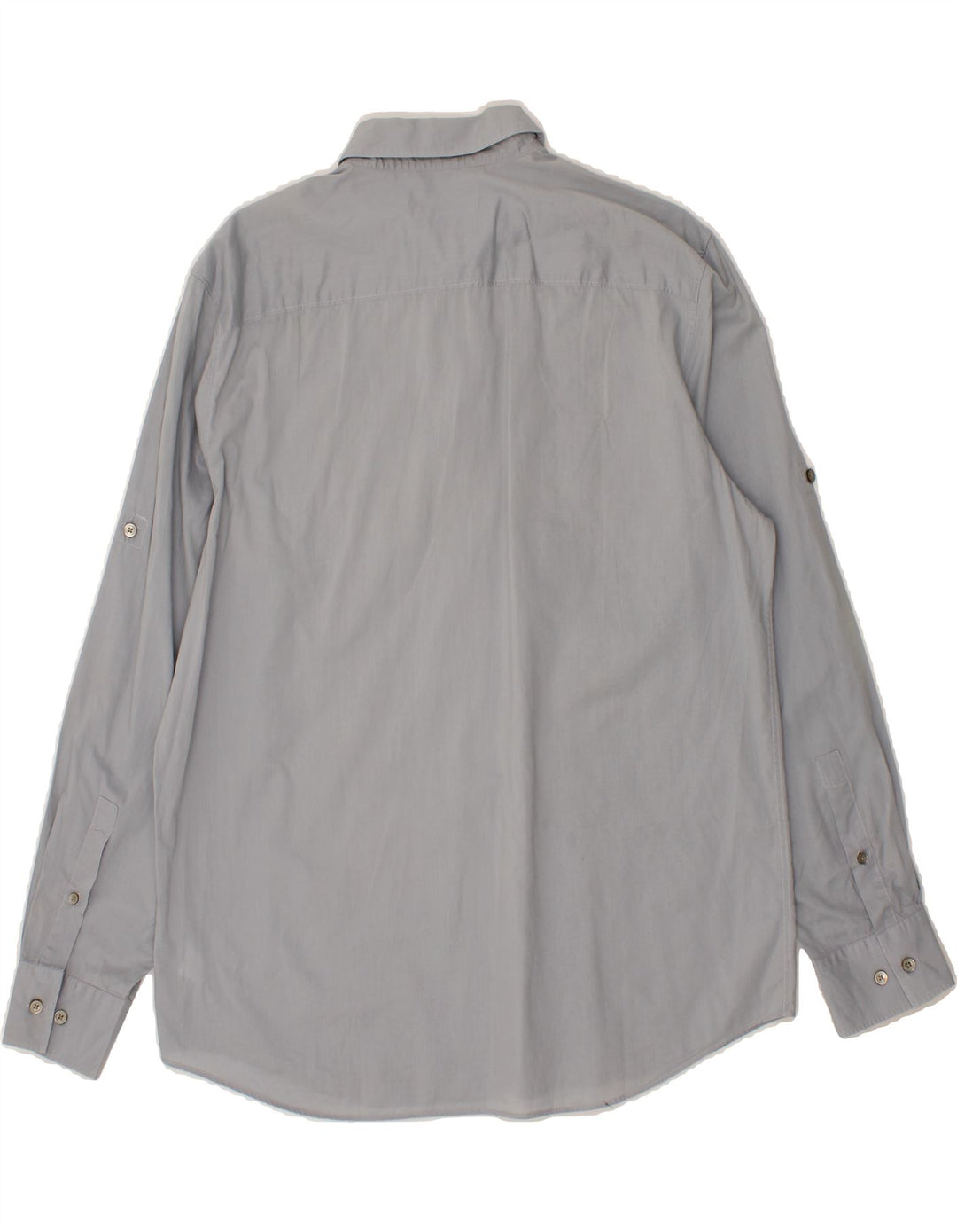 CALVIN KLEIN Mens Shirt Large Grey Cotton Vintage Calvin Klein and Second-Hand Calvin Klein from Messina Hembry 