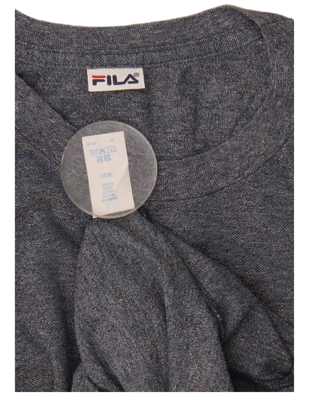Fila Herre T-Shirt Top Stor Marineblå Bomuld