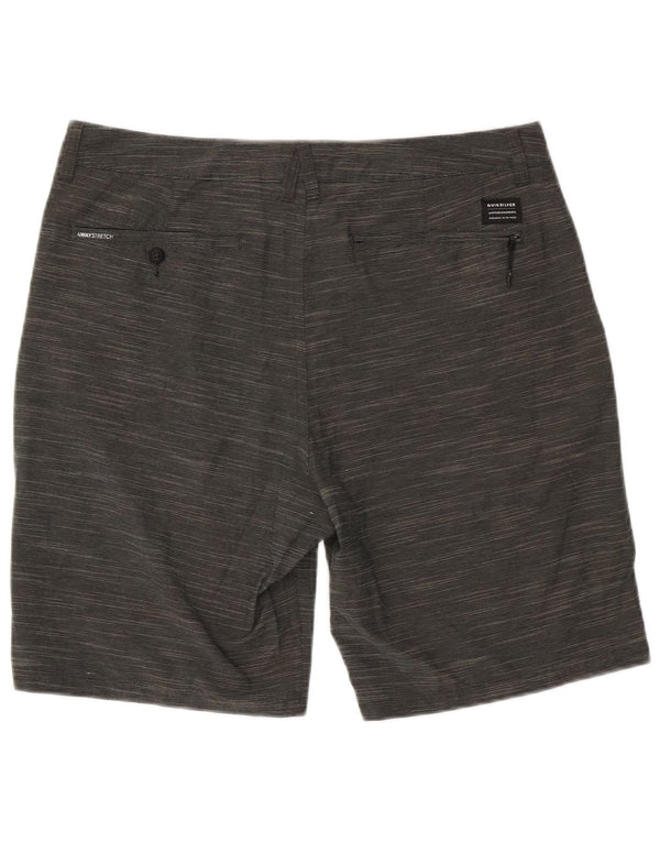 Quiksilver Herre Amfibie Chino Shorts W36 Large Grå Flecked Polyester