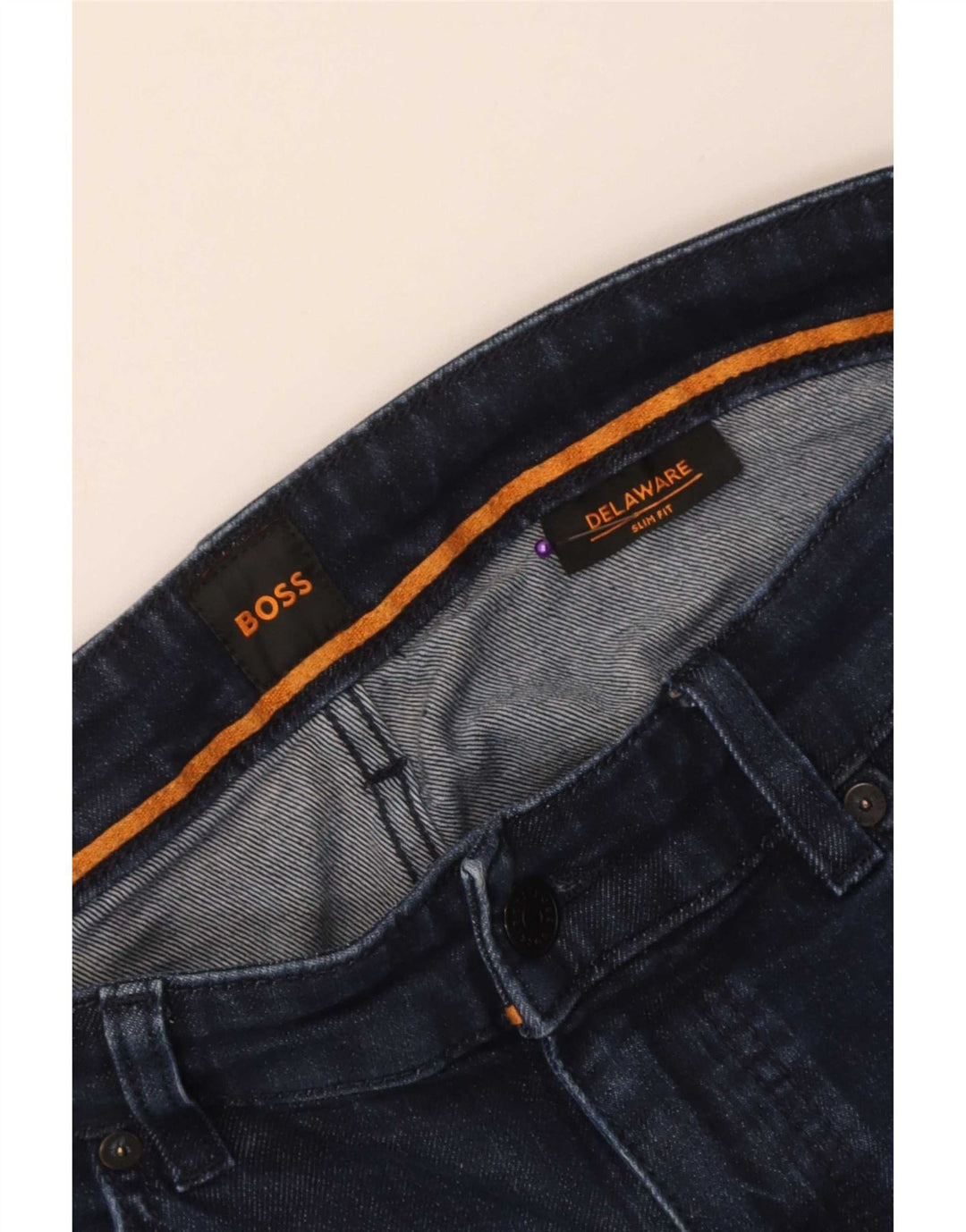 Hugo Boss Herre Delaware Slim Jeans W34 L31 Marineblå