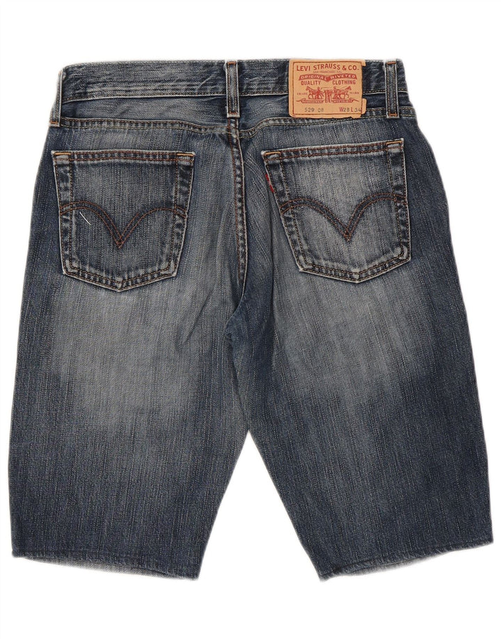 LEVI'S Mens 529 Denim Shorts W28 Small Blue Cotton