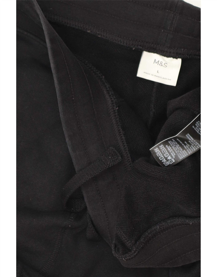 Marks & Spencer Sportsshorts til mænd store sorte bomuld