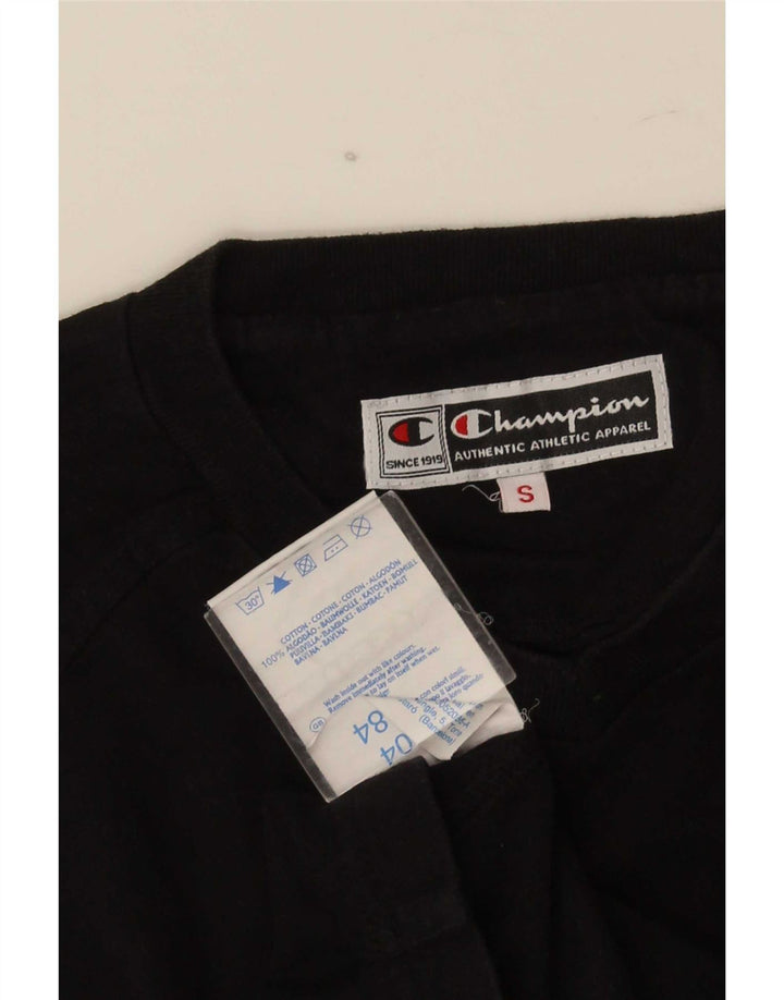 Champion herre T-shirt top lille sort bomuld