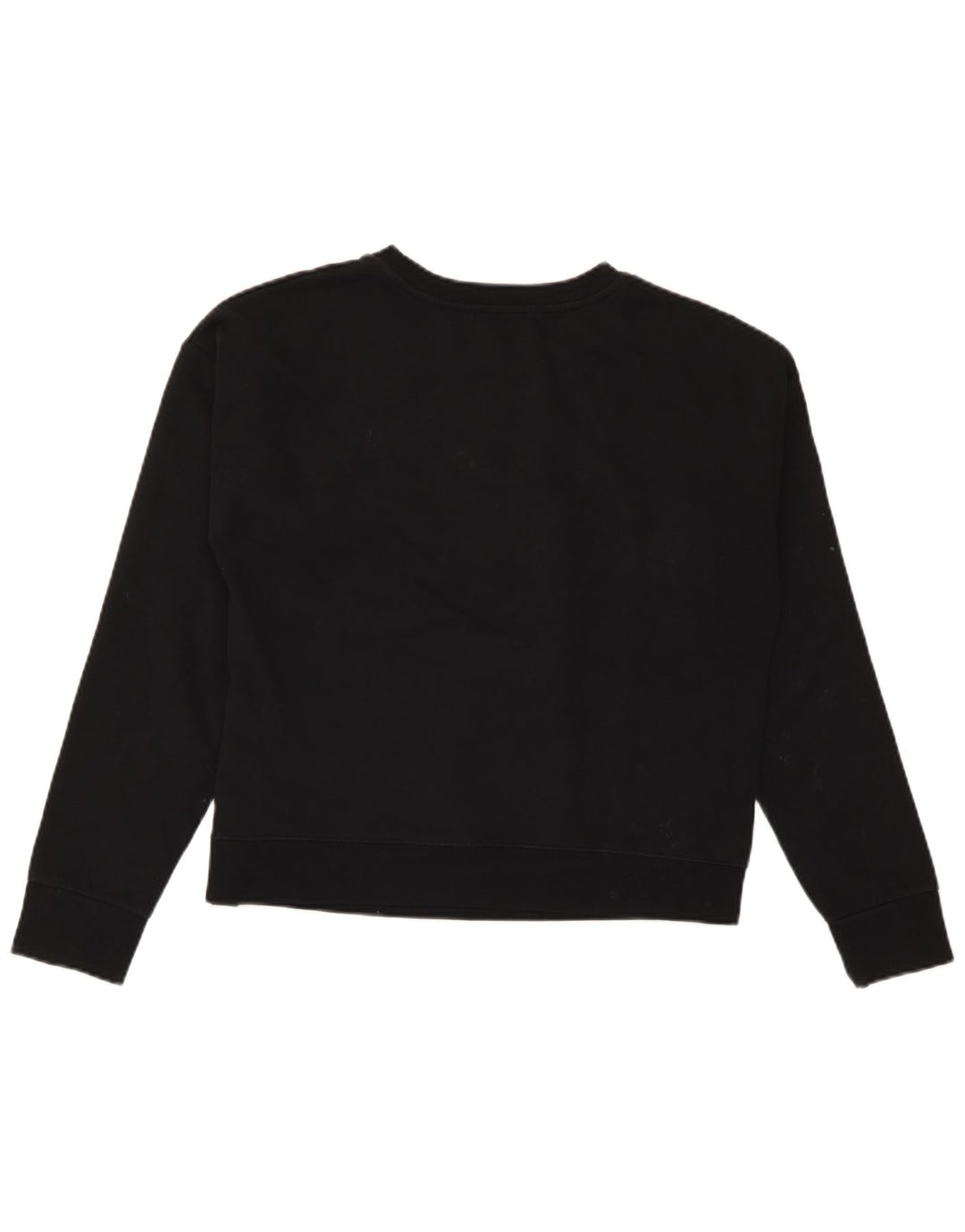 Converse Dame Grafisk Oversized Sweatshirt Jumper UK 10 Lille Sort