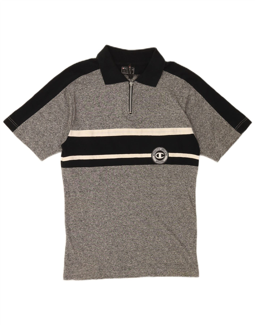 Champion Herre Polo Shirt Lille Grå Colourblock