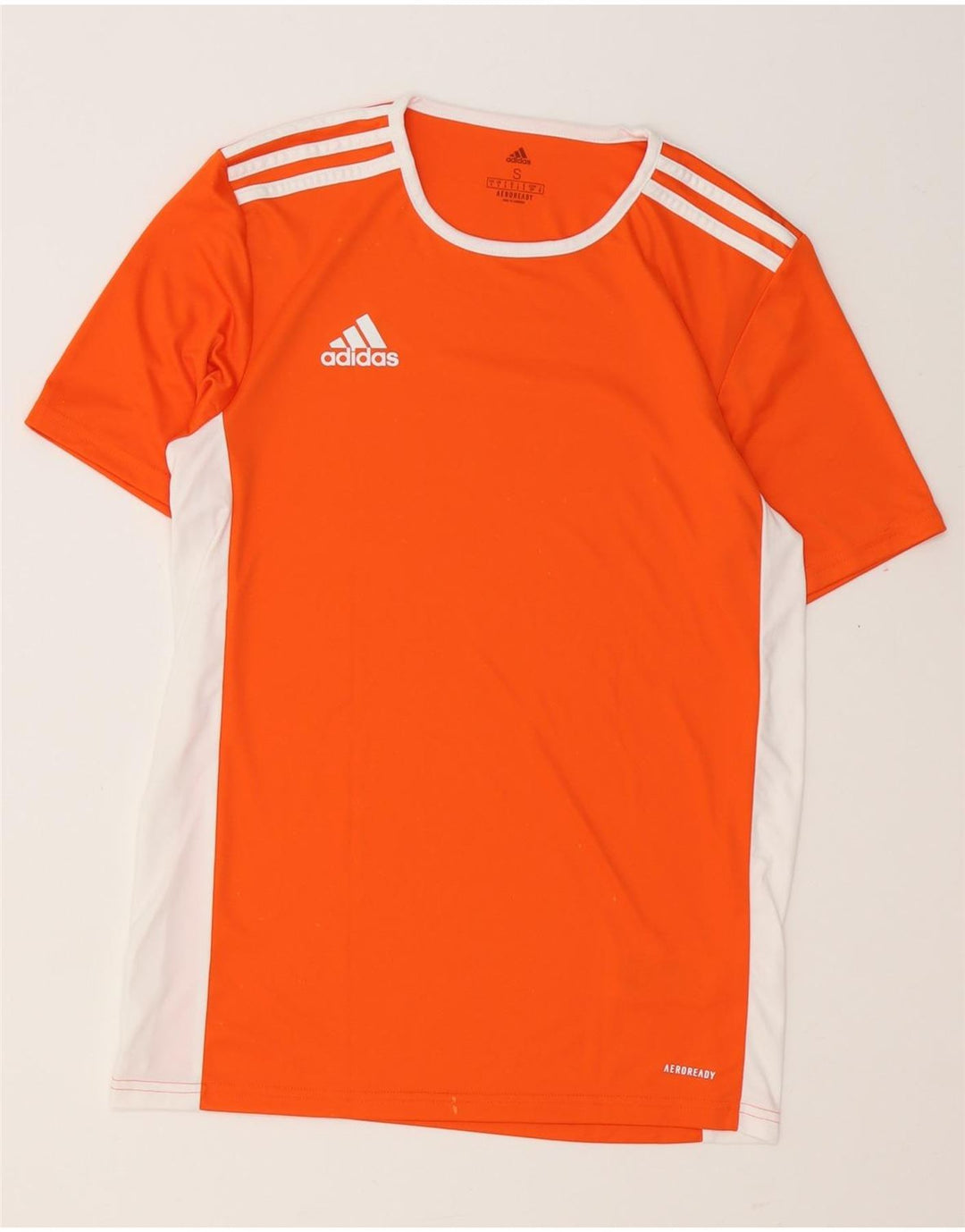 Adidas Herre Aeroready T-Shirt Top Lille Orange Colourblock Polyester