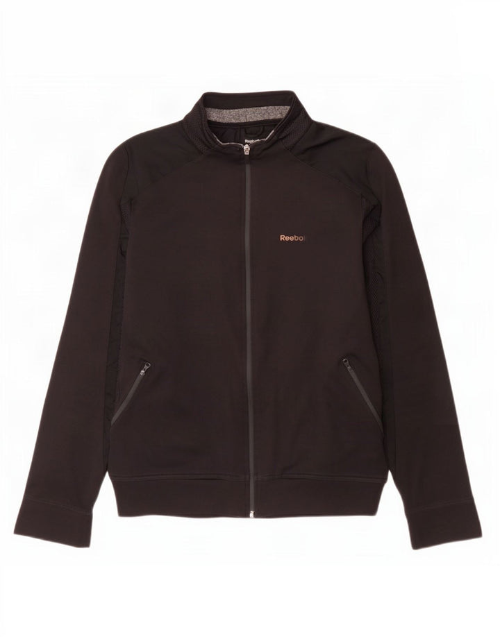 Reebok Herre grafisk træningsdragt Topjakke Lille sort polyester