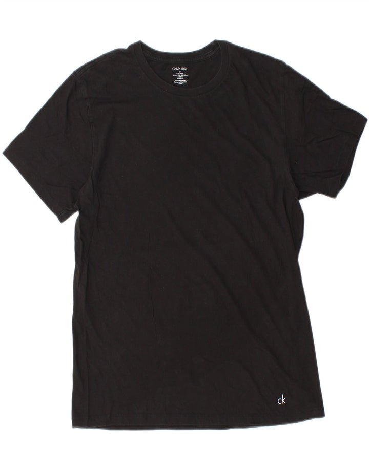 Calvin Klein Herre T-Shirt Top Medium Sort