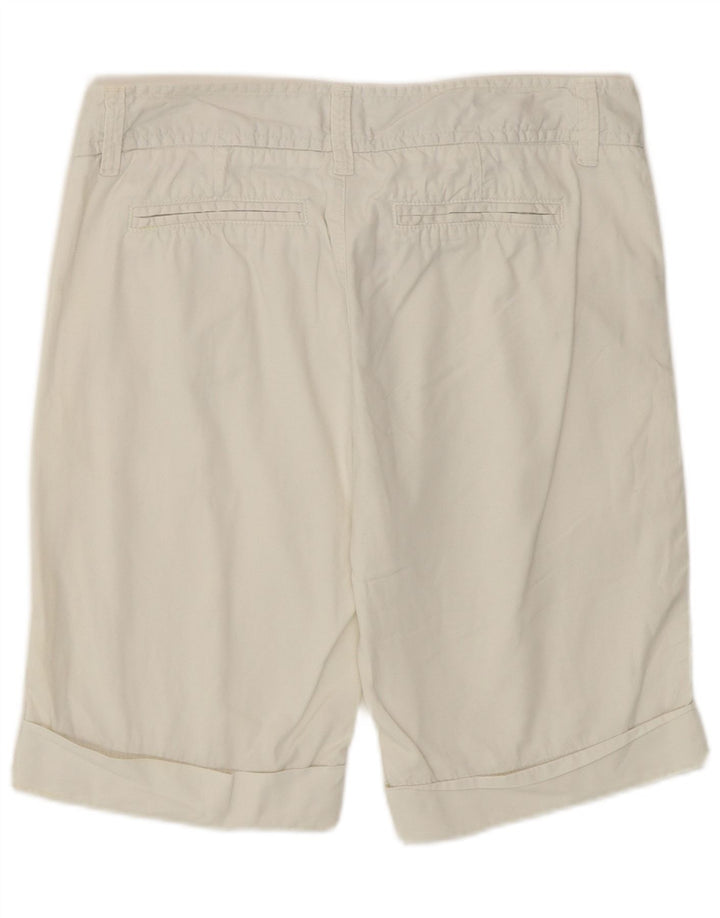 Benetton Chino Shorts til kvinder IT 42 Medium W30 Hvid Bomuld