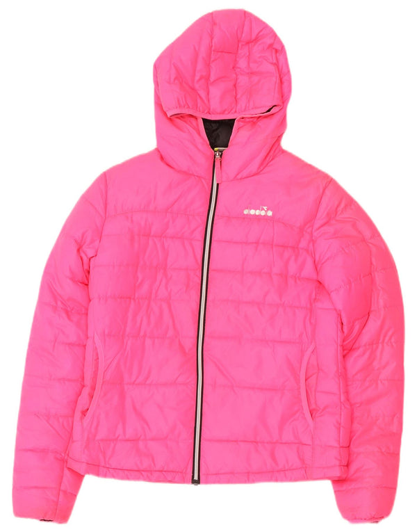 Diadora Piger Polstret Hættejakke 13-14 år Pink Polyester