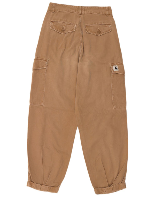 Carhartt Womens Relaxed Fit Cargo-bukser W28 L28 Beige Bomuld
