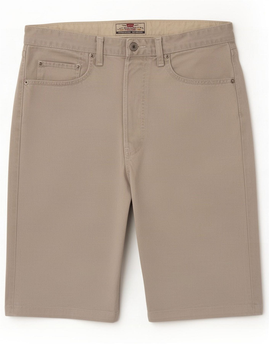 Levi's regulære denimshorts til mænd Large W33 Beige Cotton