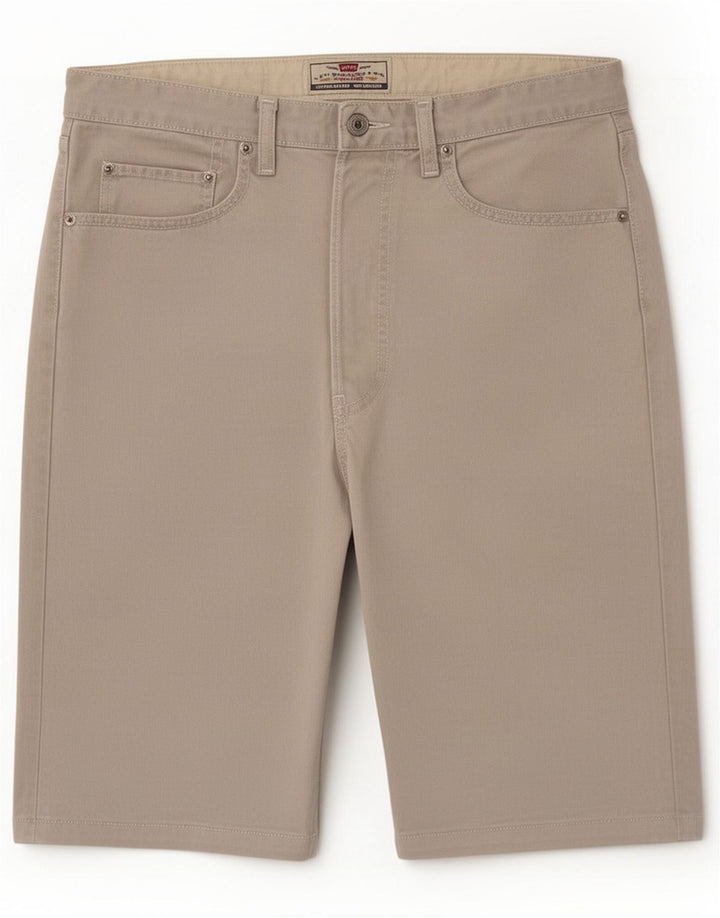 Levi's regulære denimshorts til mænd Large W33 Beige Cotton