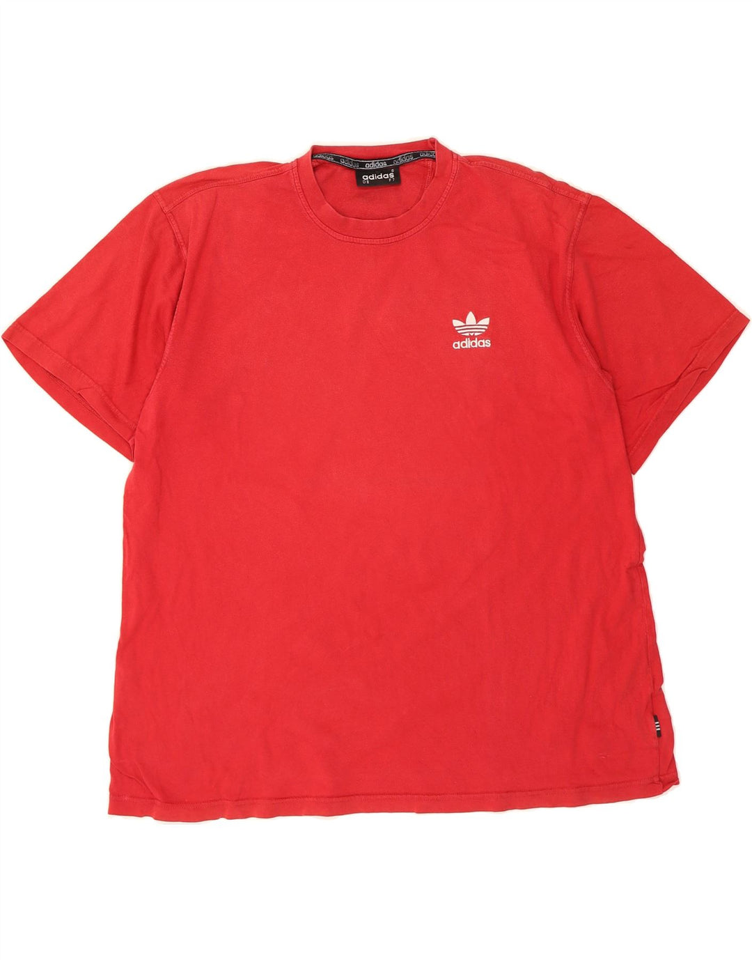 ADIDAS Mens T-Shirt Top XL Red Cotton Vintage Adidas and Second-Hand Adidas from Messina Hembry 