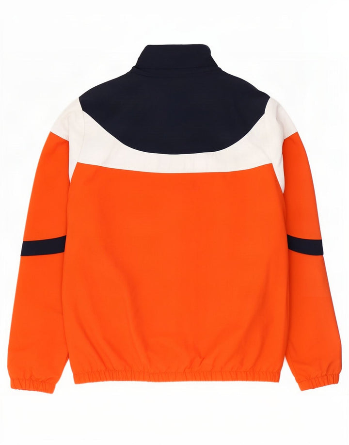 Ellesse Herre Pullover Træningsdragt Top Jakke Medium Orange Colourblock