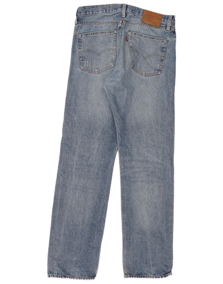Levi's Herre 501 Straight Jeans W34 L34 Blå Bomuld