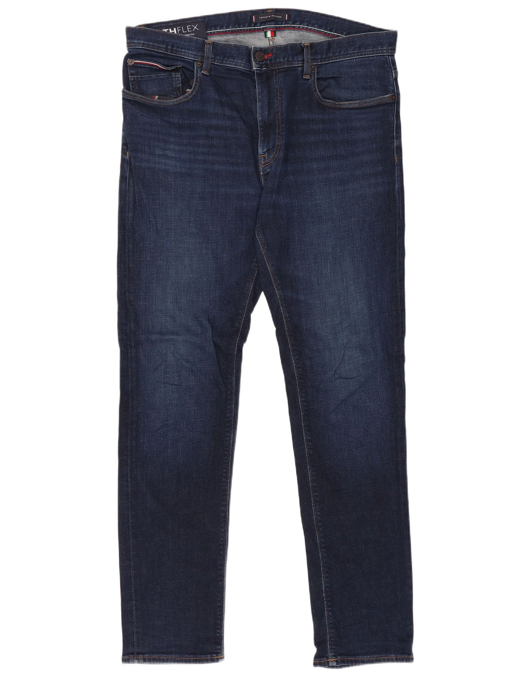 Tommy Hilfiger Herre Slim Jeans W36 L32 Marineblå Bomuld