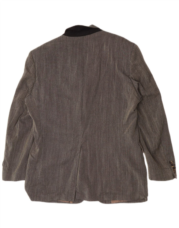 Hugo Boss Herre 3-knaps blazerjakke EU 54 2XL Grå Virgin Wool