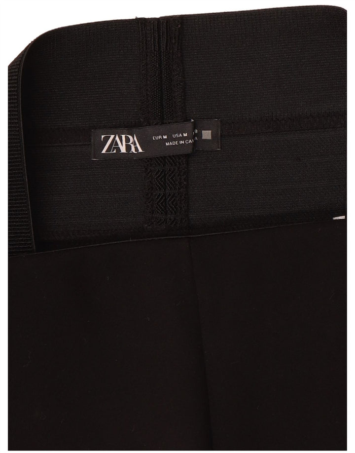 Zara Womens High Waist Leggings UK 12 Medium Black